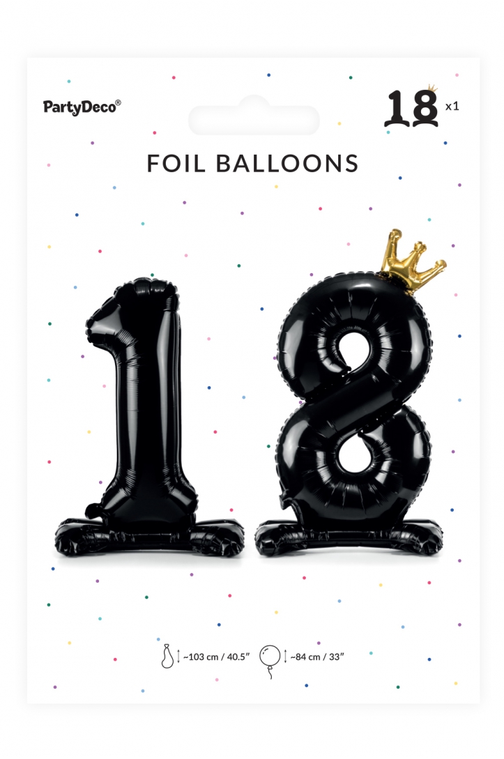 Balon foliowy liczba 18