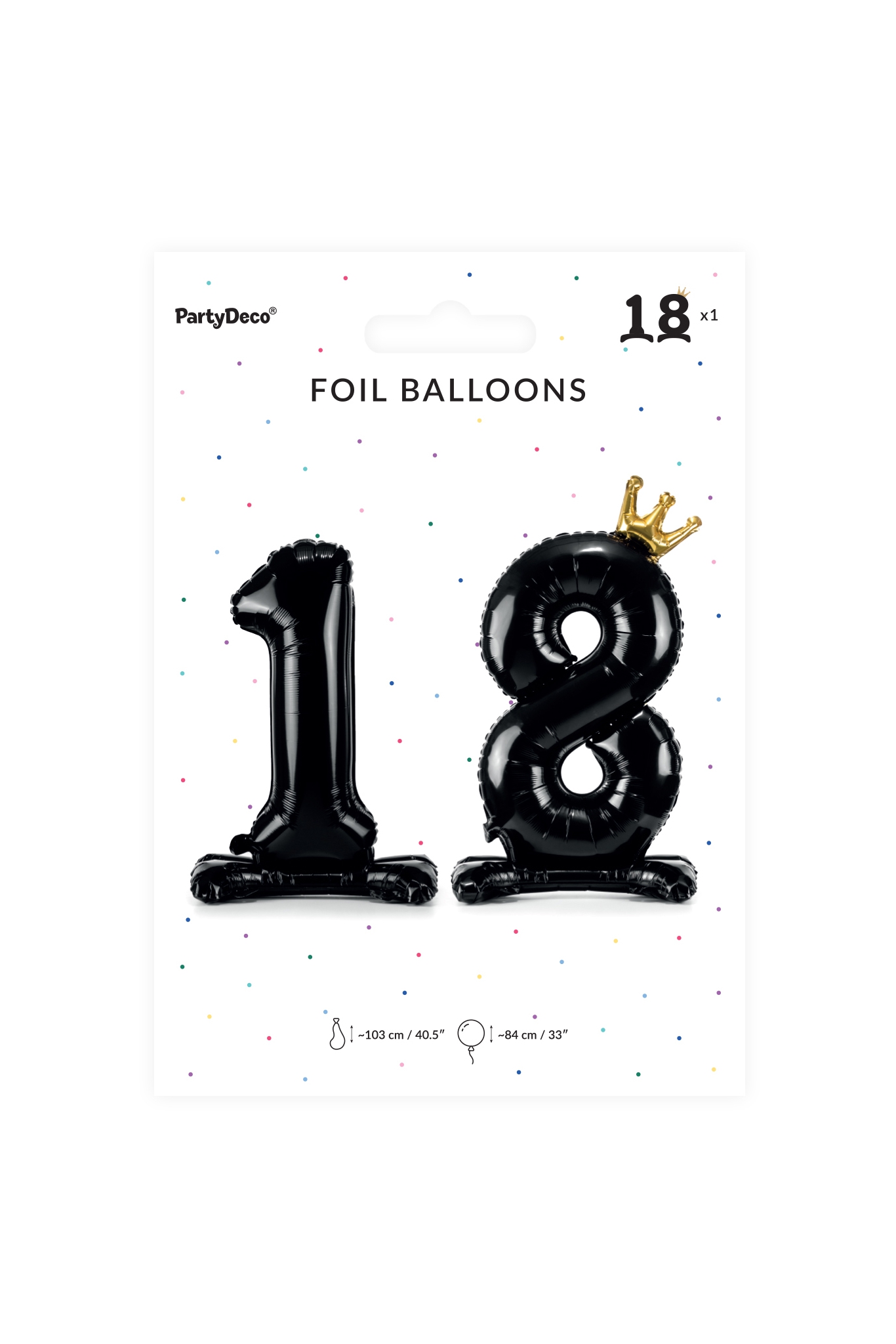 Folienballon Zahl 18