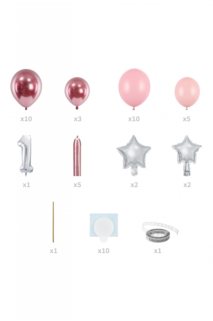 Balloon bouquet Number "1" Pink