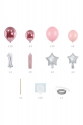 Ballonstrauß Zahl "1" Rosa