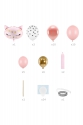 Balloon bouquet Kitten Pink