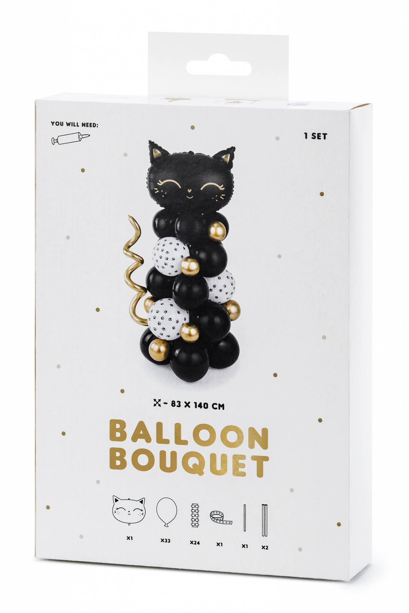 Balloon bouquet Kitten Pink