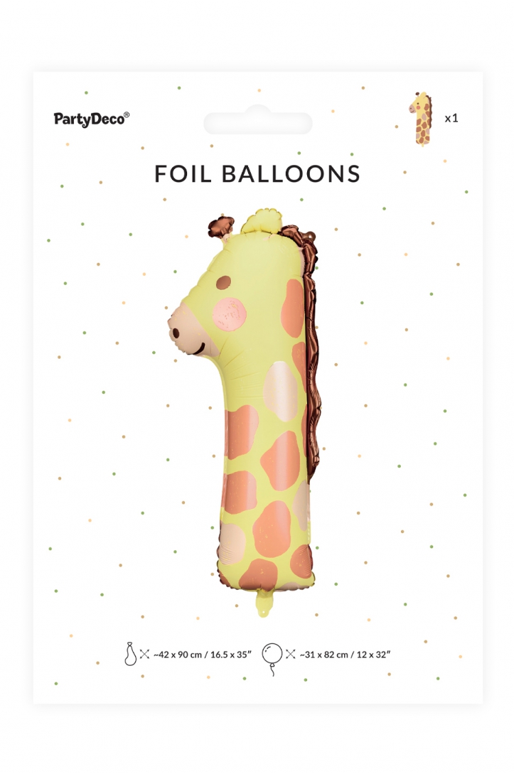 Foil Balloon Number Animal