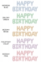 Foilballoon Matte "Happy Birthday"