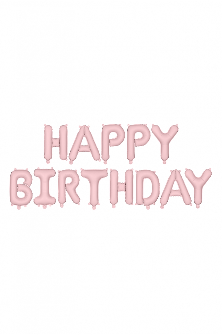 Foilballoon Matte "Happy Birthday"