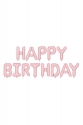 Balon foliowy Happy Birthday matowy
