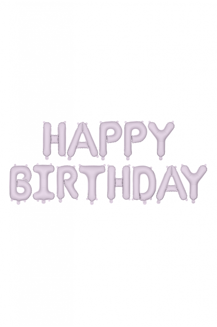 Foilballoon Matte "Happy Birthday"