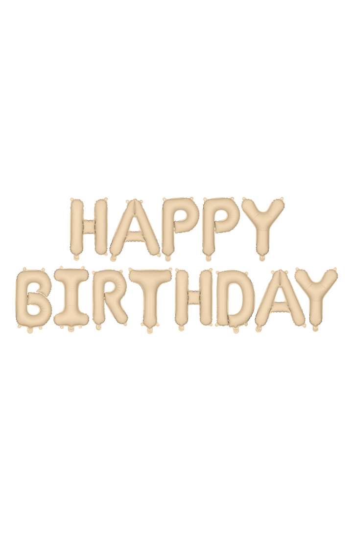 Foilballoon Matte "Happy Birthday"
