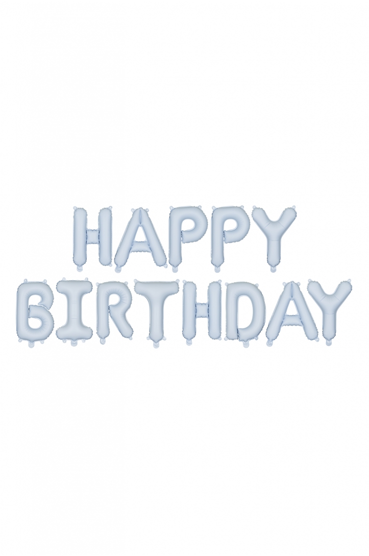 Balon foliowy Happy Birthday matowy