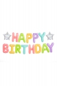 Balon foliowy Happy Birthday mix