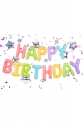 Folienballon Happy Birthday Mix