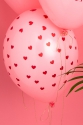 Balloons Herzen Pastell