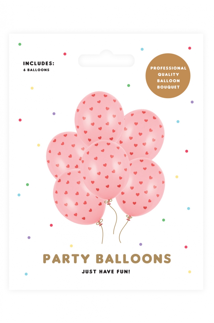 Balloons Herzen Pastell