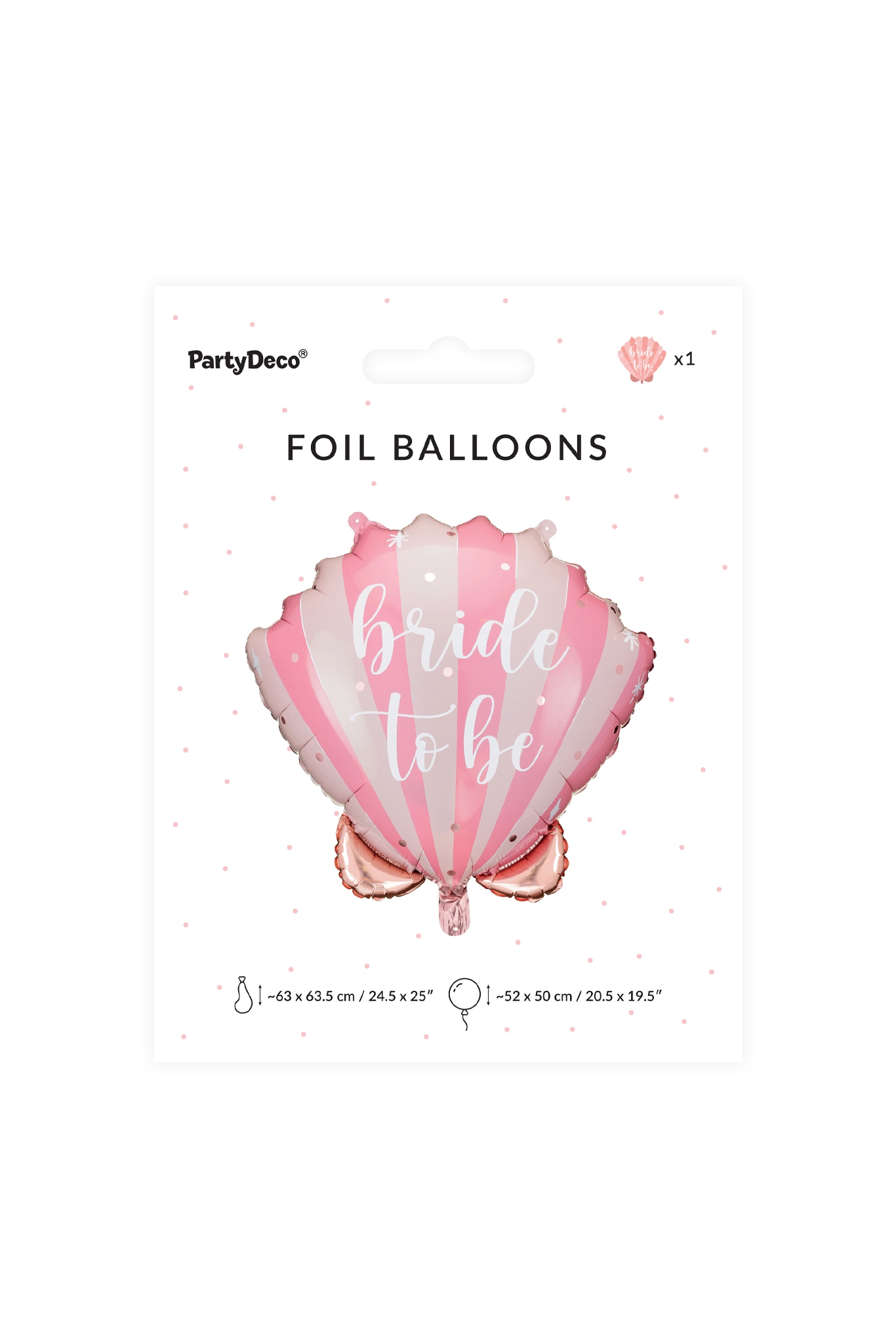 Folienballon Muschelform