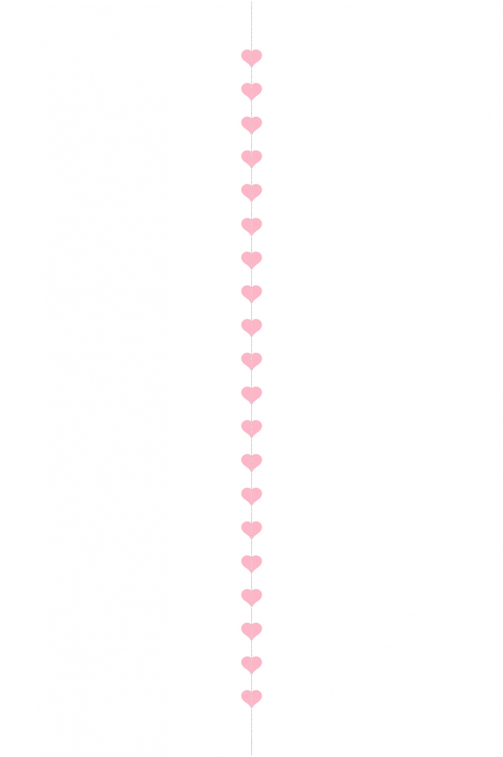 Hearts Garland Pink