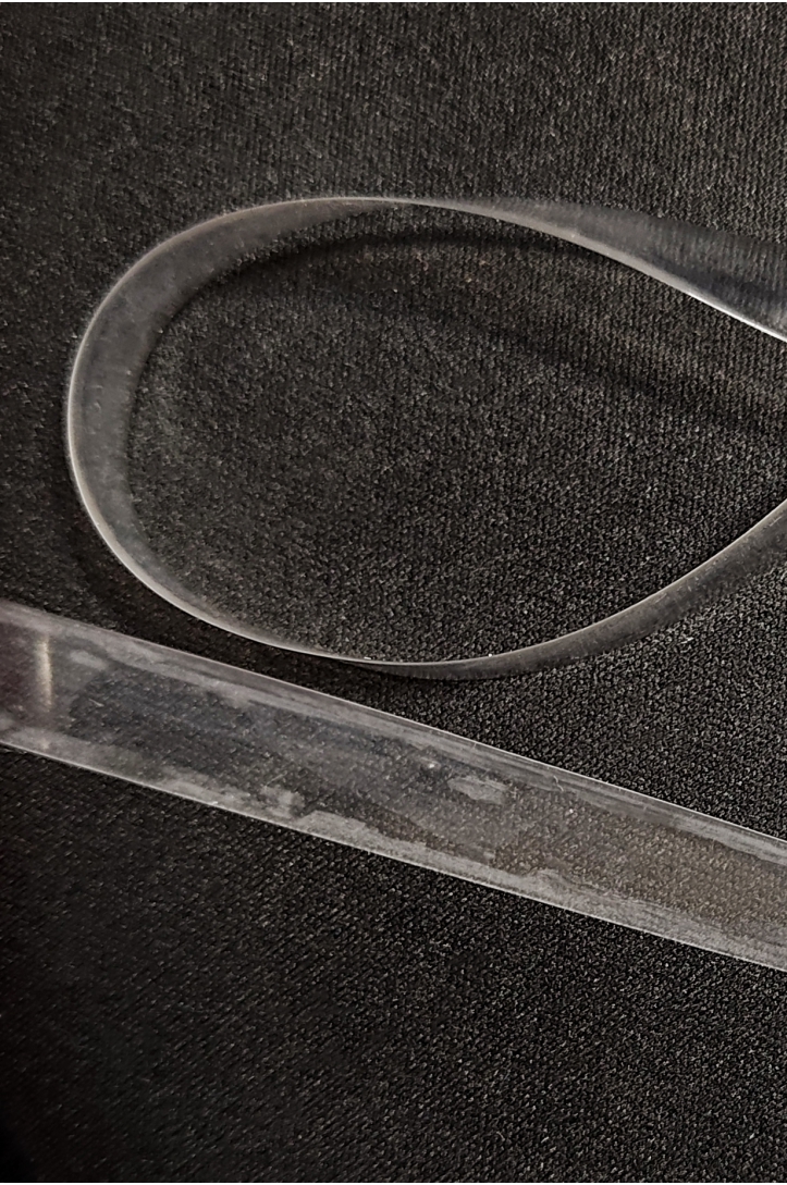 Halb transparentes elastisches Band