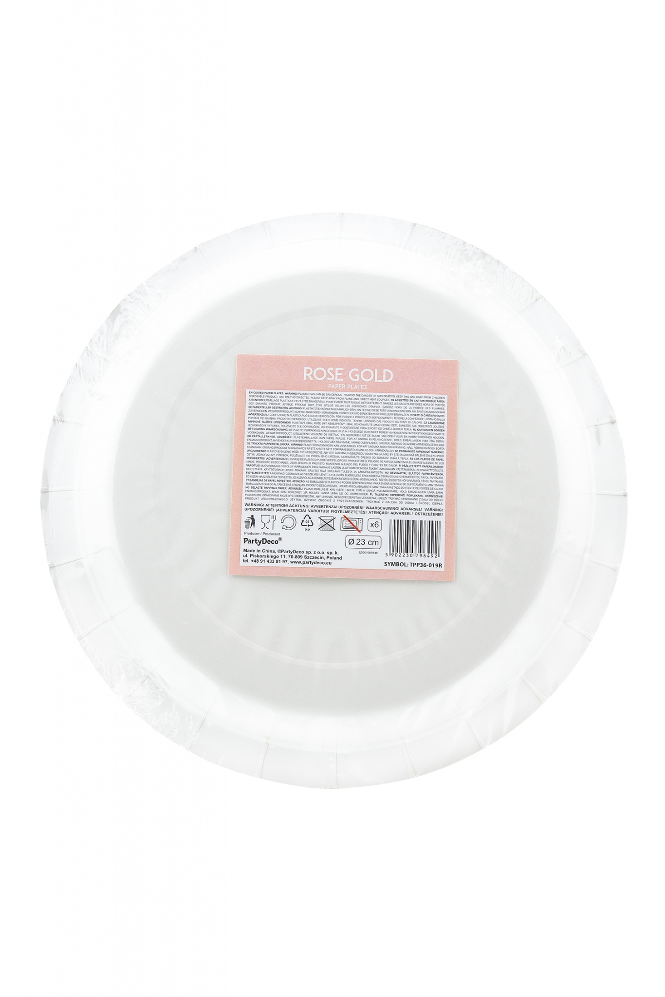 Round paper plates