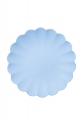 Plastic plates with a frill