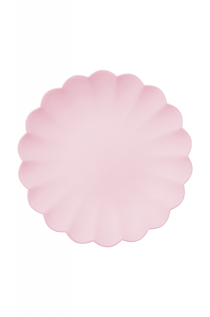 Plastic plates with a frill
