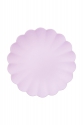 Plastic plates with a frill