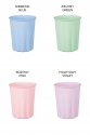Plastic cups with a frill