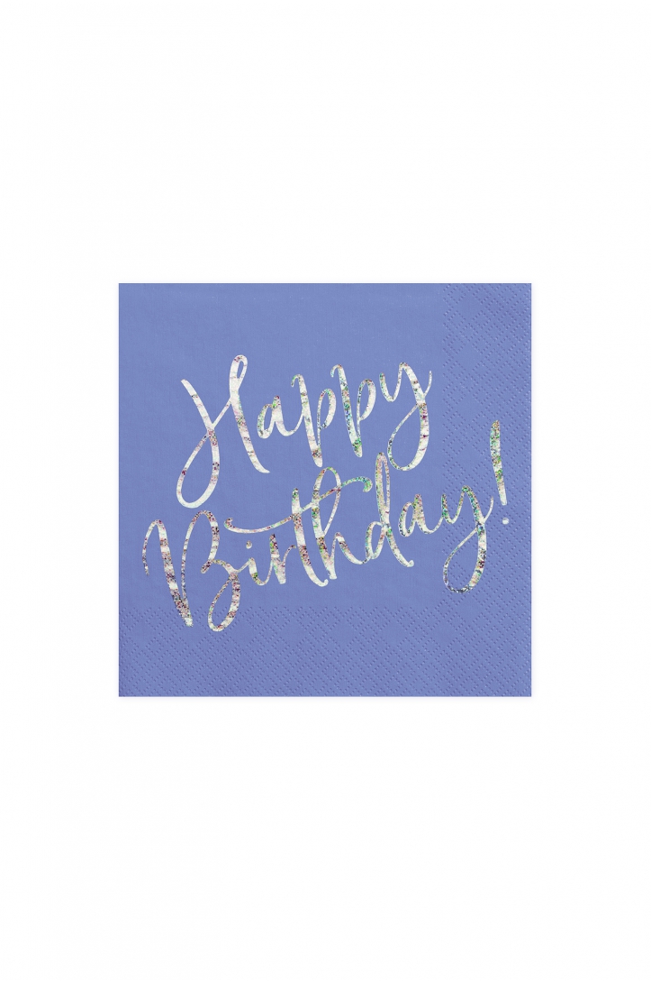 Napkins Happy Birthday