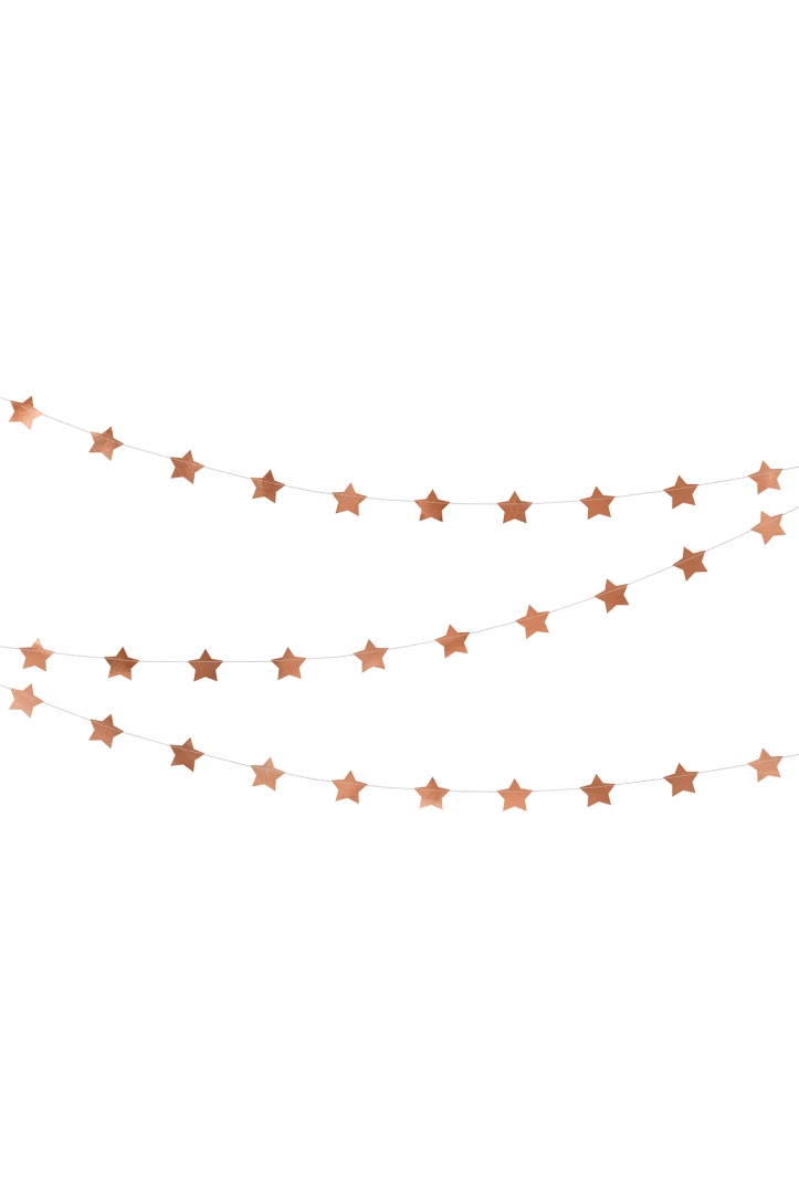GIRLANDA GWIAZDKI ZŁOTA 3,6 M