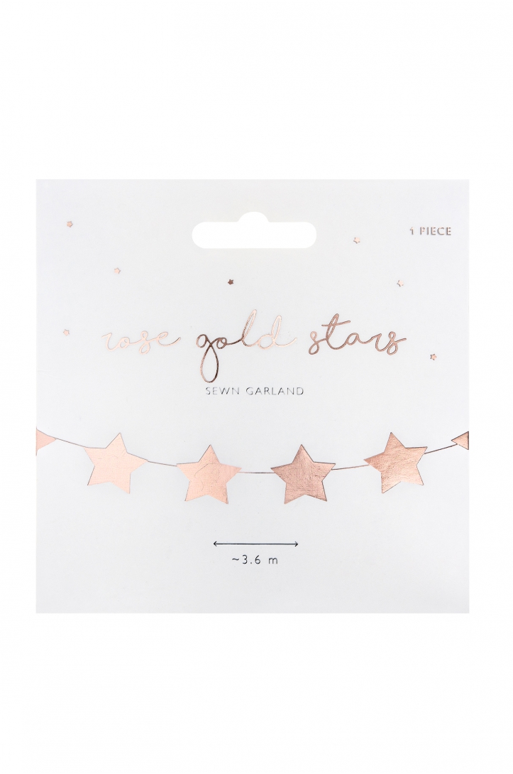 GIRLANDA GWIAZDKI ZŁOTA 3,6 M