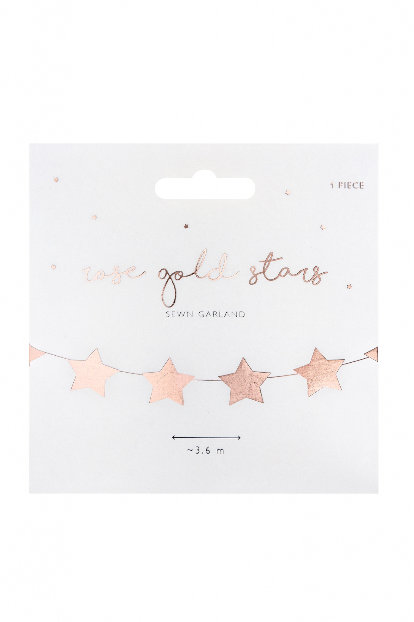 GIRLANDA GWIAZDKI ZŁOTA 3,6 M