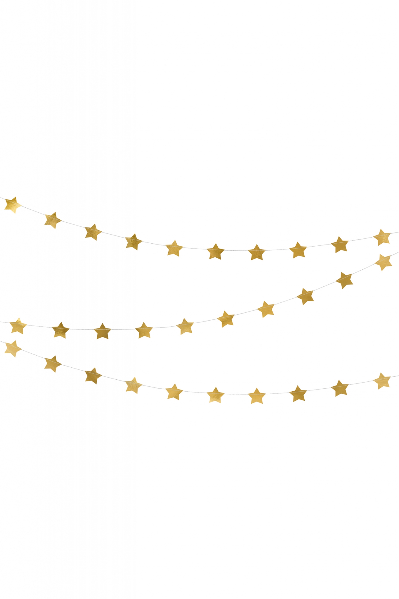 GIRLANDA GWIAZDKI ZŁOTA 3,6 M