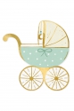 Papierservietten Kinderwagen