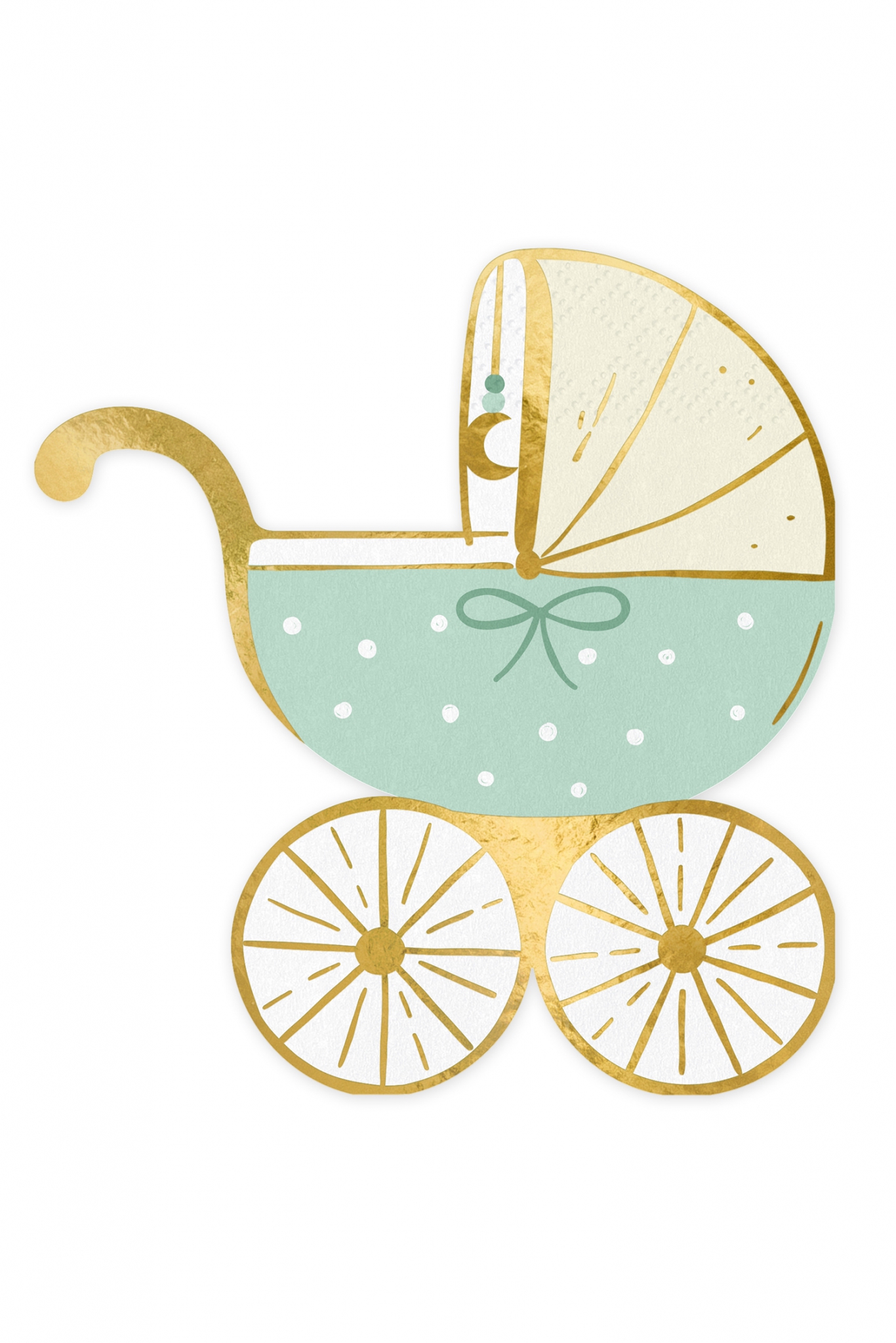 Papierservietten Kinderwagen