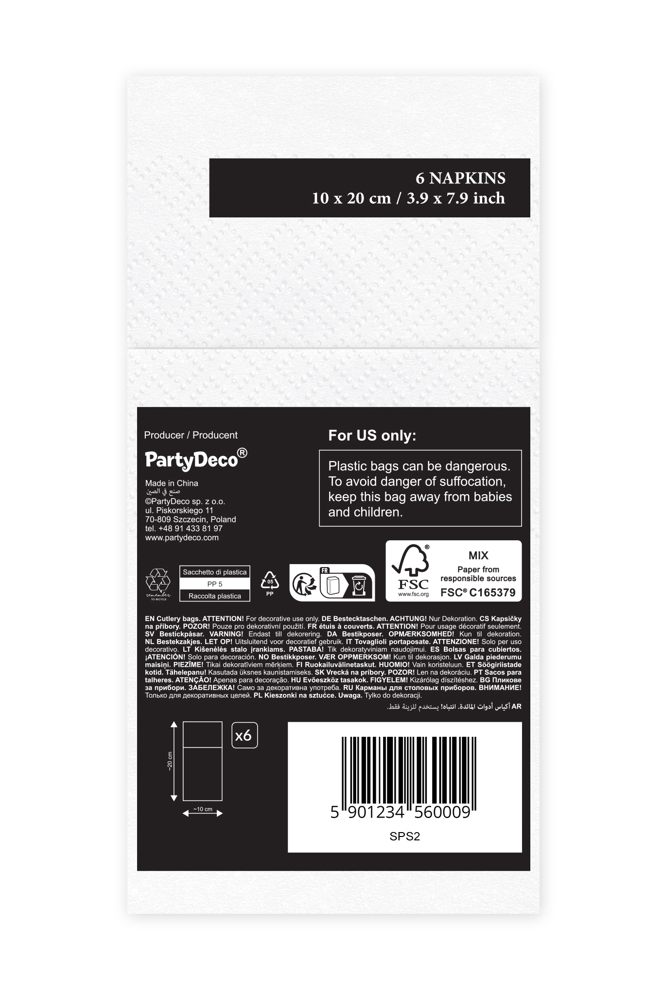 Cutlery pocket "Holy Baptism"