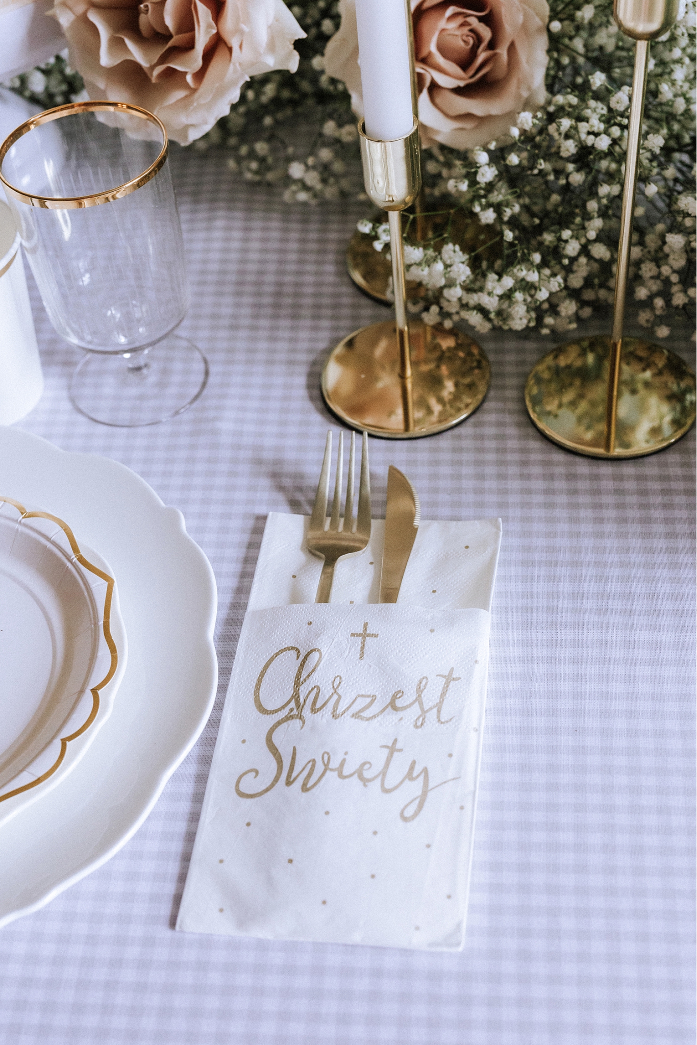 Cutlery pocket "Holy Baptism"