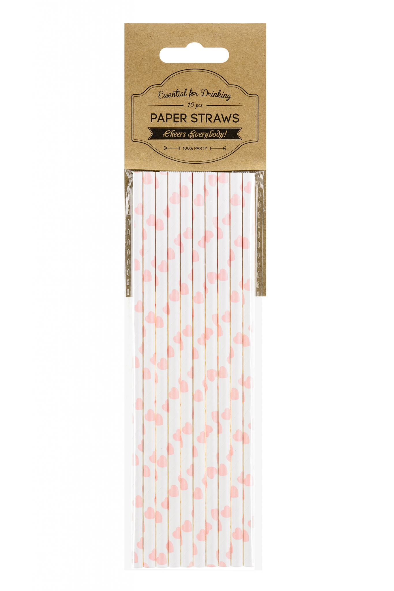 Paper straws Hearts