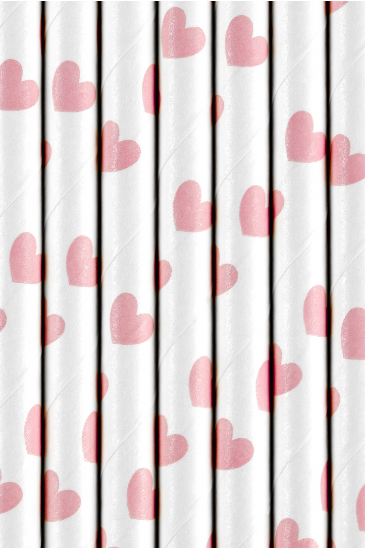 Paper straws Hearts