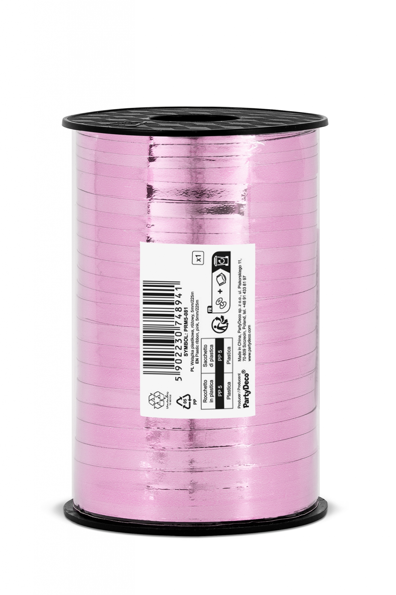 GOLD PLASTIC RIBBON 5mm/225m