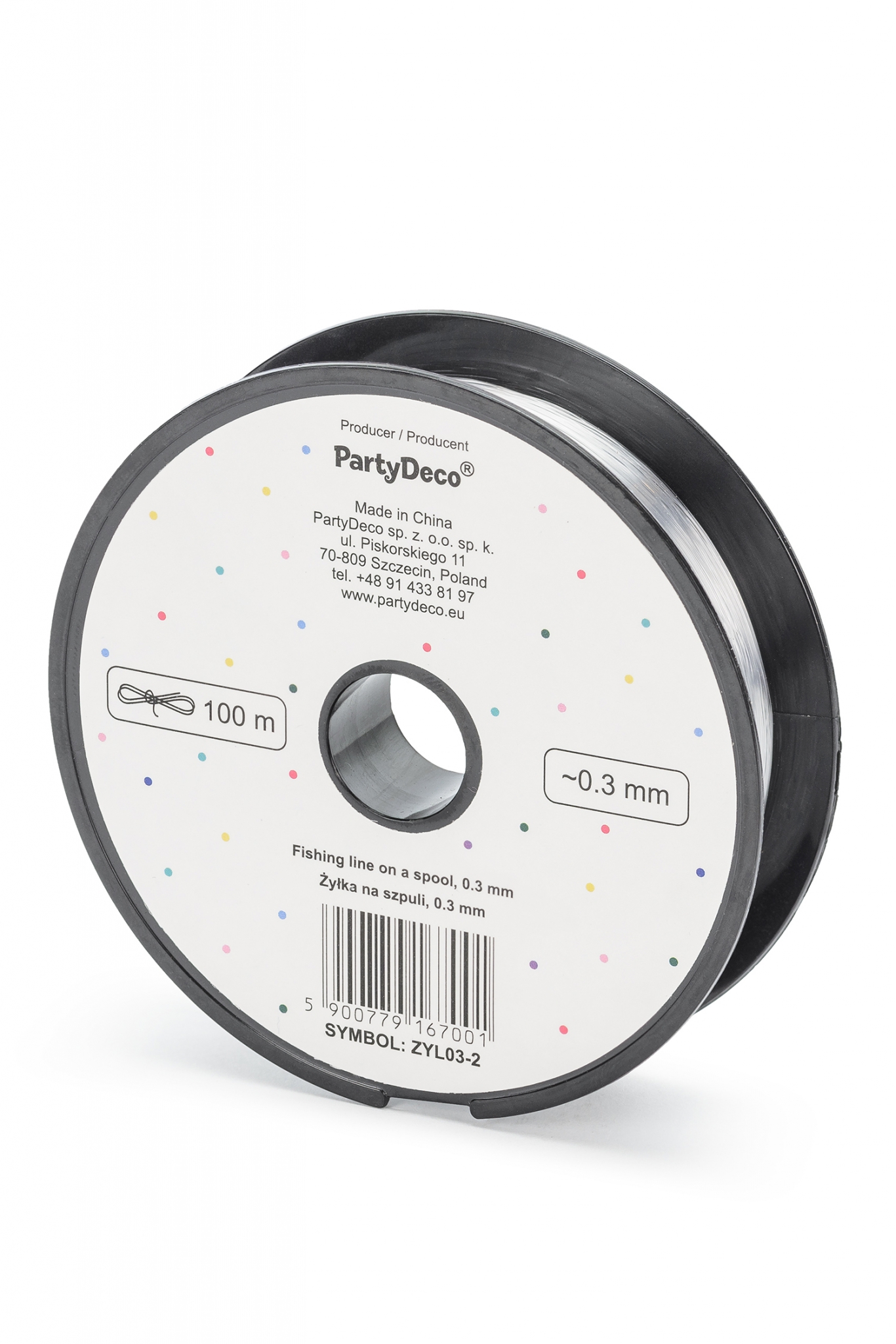 Fishing line on a spool 0,3mm