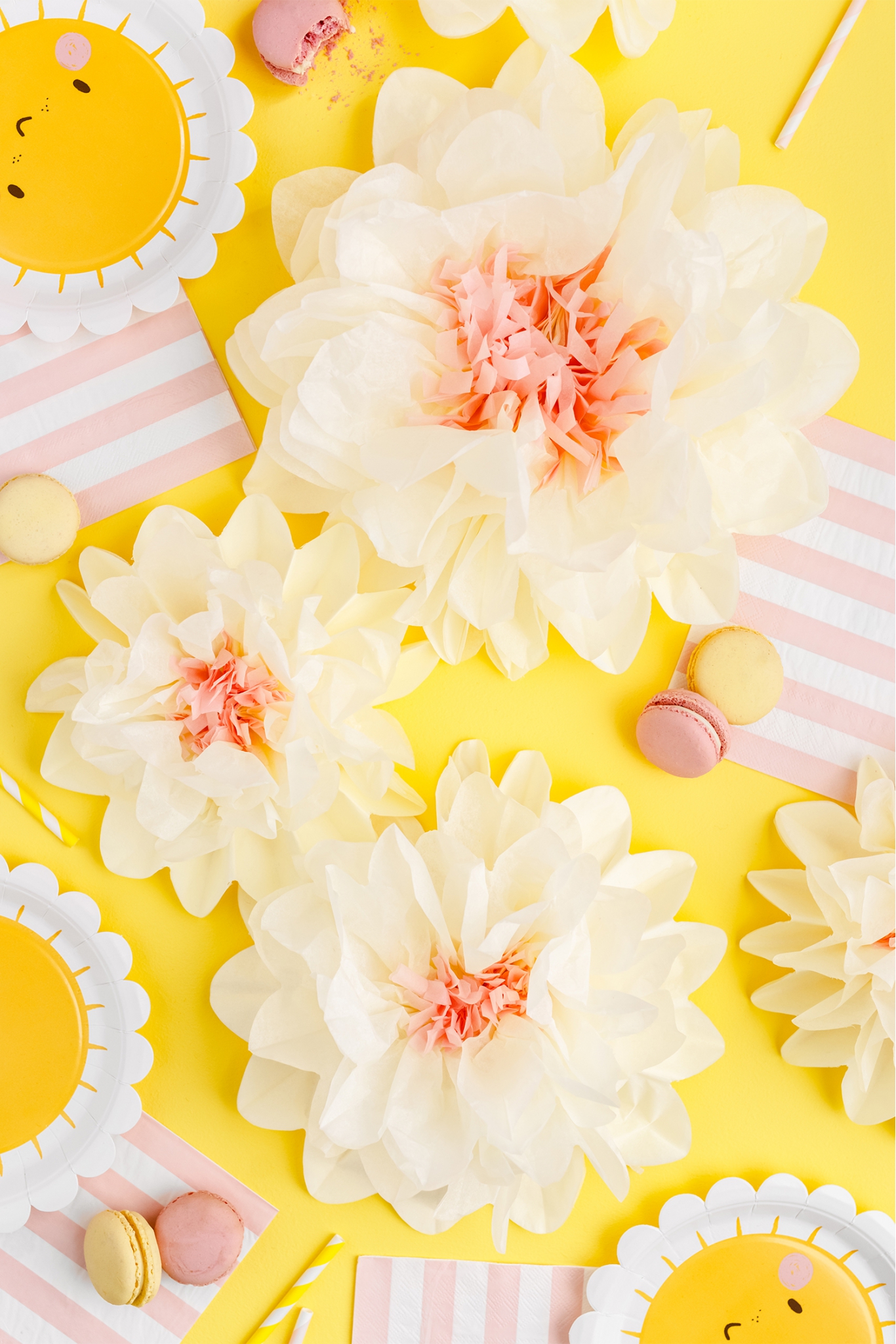 Papierdekoration Blumen