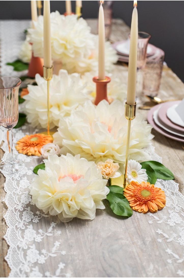 Papierdekoration Blumen