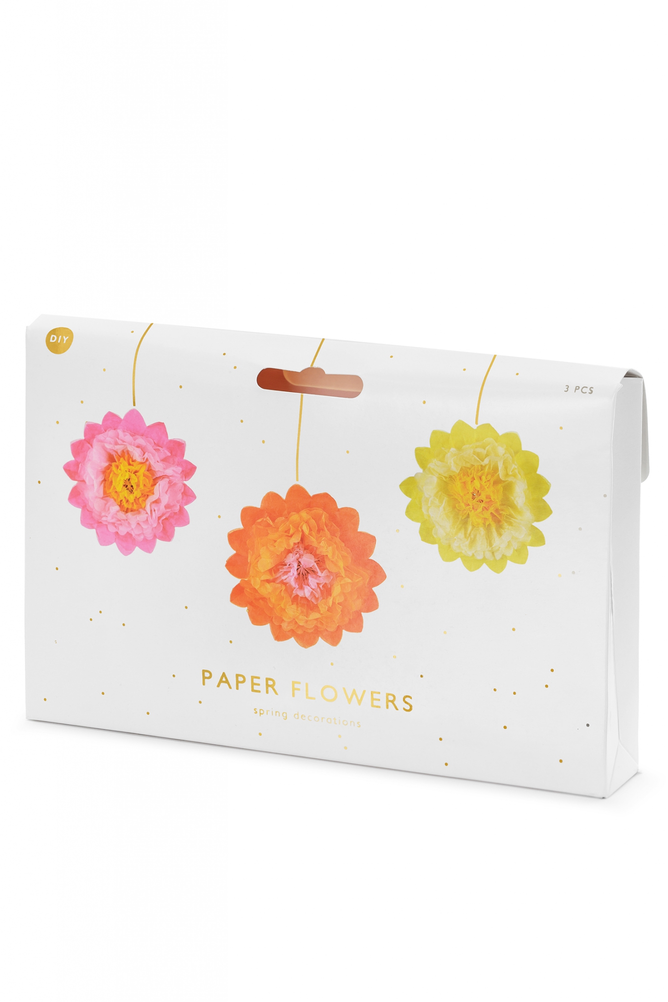 Papierblumen-Dekorationen mix
