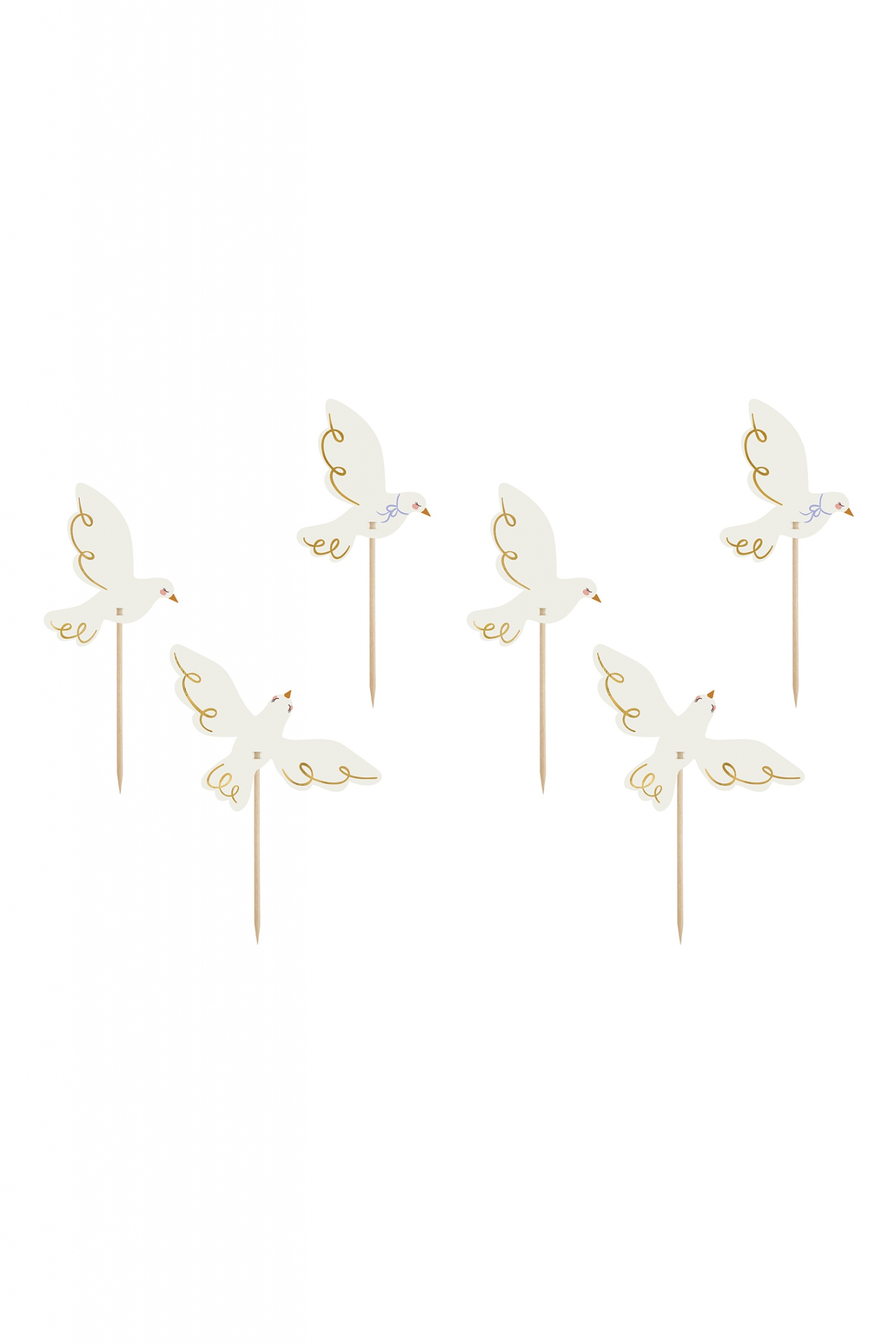 Cupcake decorations - Doves