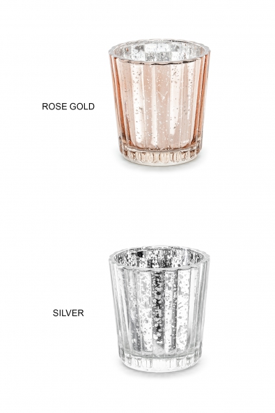 Glass candle holder 6cm