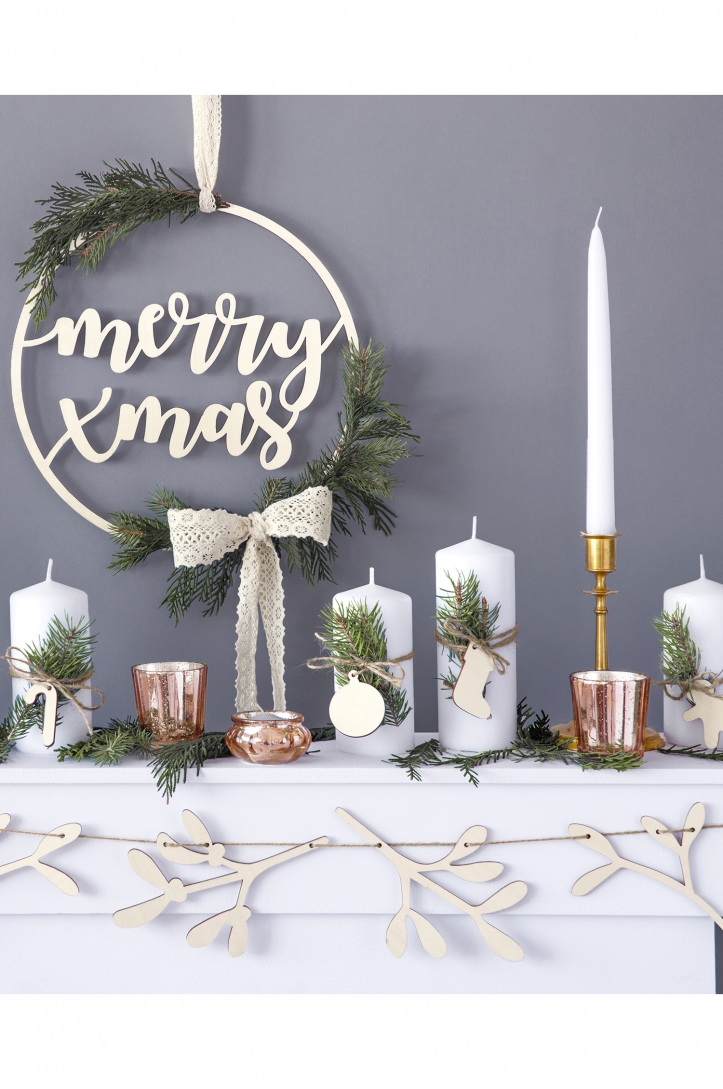 Glass candle holder 3cm