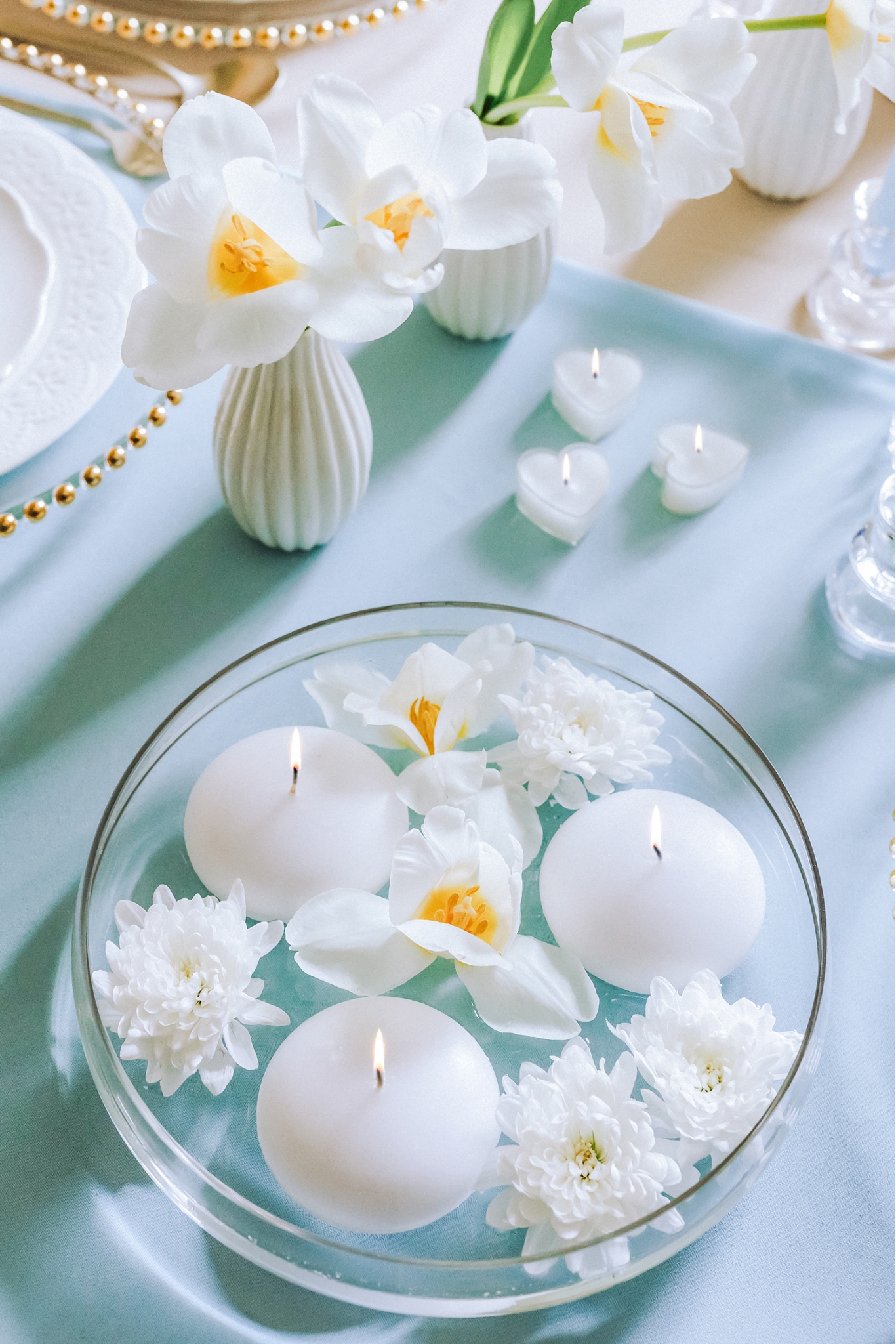 Floating candle matte