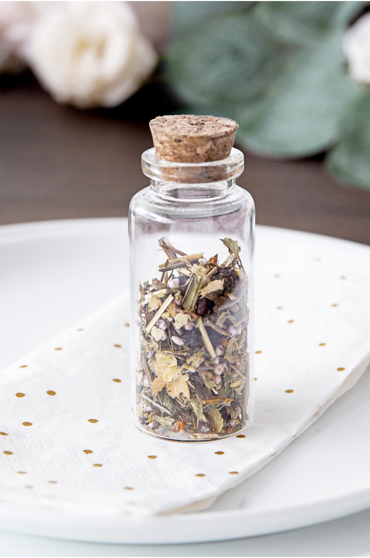 Buteleczki szklane z korkiem