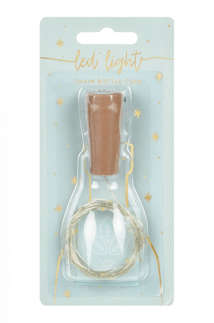 Decorative LED Bottle Lights with cork