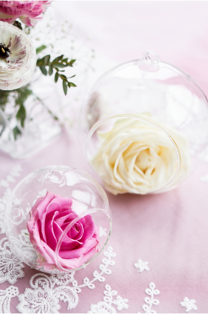 Glass Globe Candle Holders