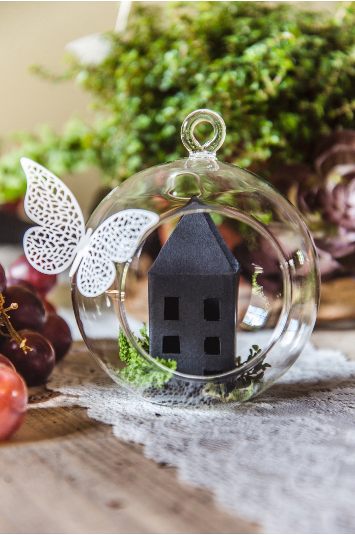 Glass Globe Candle Holders