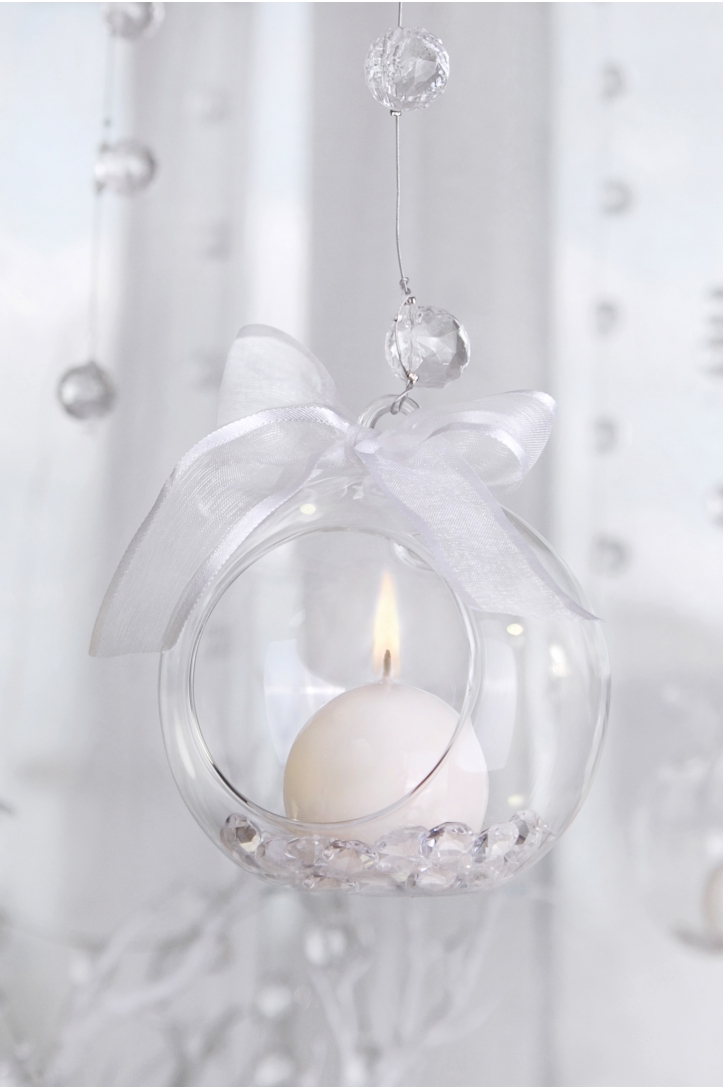 Glass Globe Candle Holders
